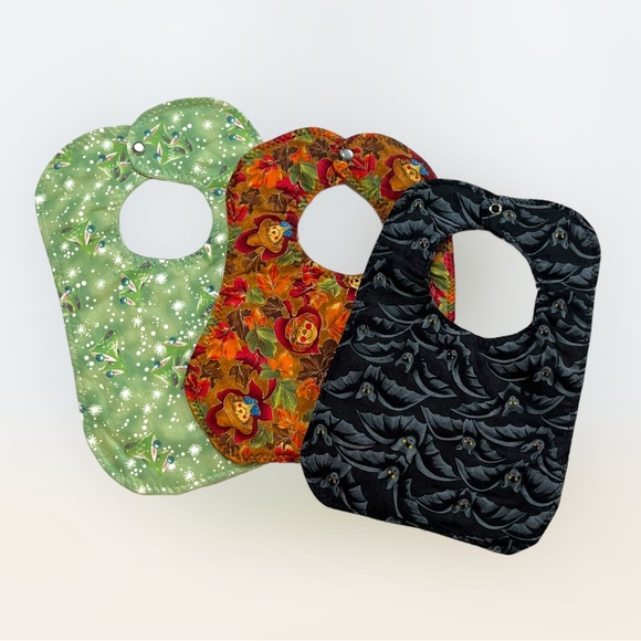 Lot/3 Handmade Holiday Bibs OOAK 🎁 - Picture 12 of 12